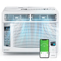 Smart 6000 BTU Window Air Conditioner with WiFi, Energy Saving Window AC Unit with Remote & App Control & Timer