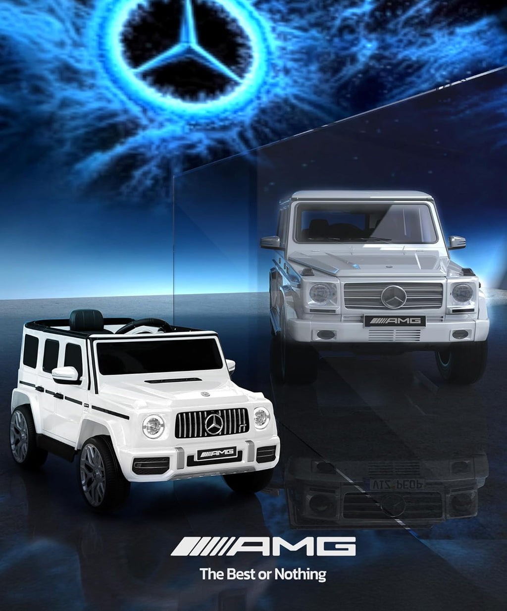 Licensed Mercedes-Benz AMG G63 Ride on Toys,Electric Car for Kids W/Parents Control,Electric Powered G Wagon Ride On