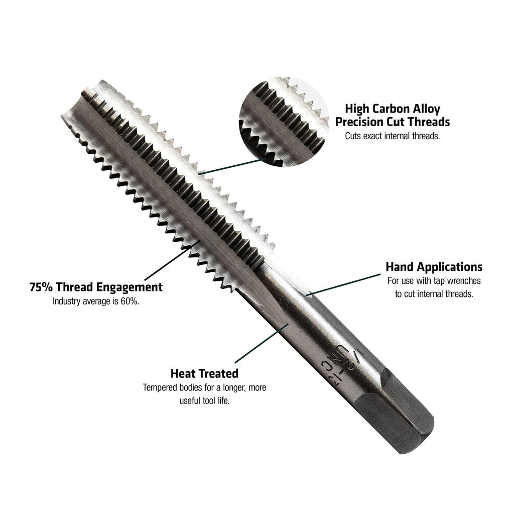 Century Drill & Tool 95411 Fractional Tap & Drill Combo Pack, 1/2-13 NC