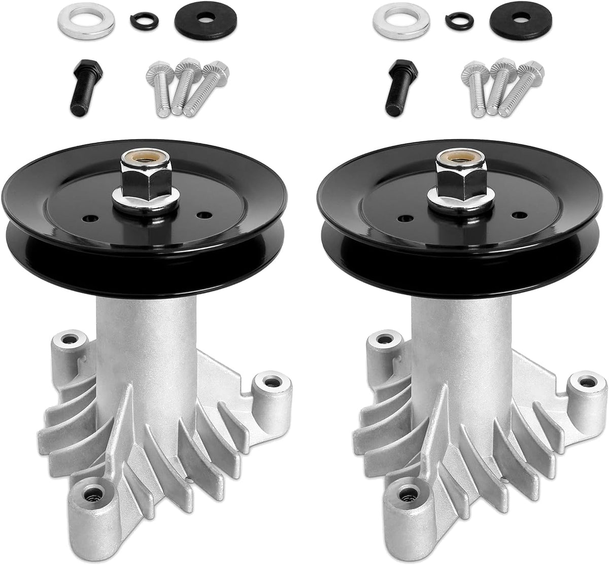 130794 Spindle 153535 Pulley Compatible with Craftsman Mower - Spindle Assembly with Pulley Compatible with Craftsman