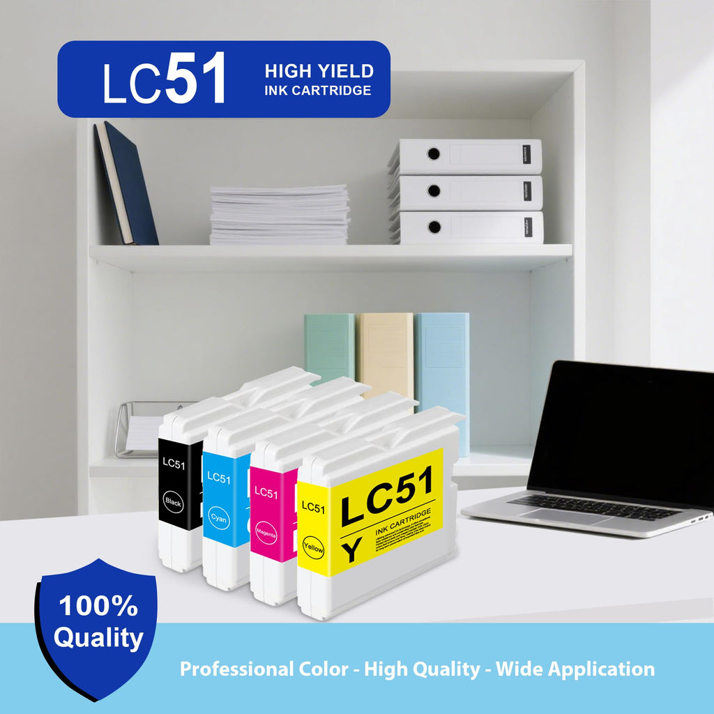 LC51 Ink Cartridges Compatible for Brother MFC-240C MFC-440CN