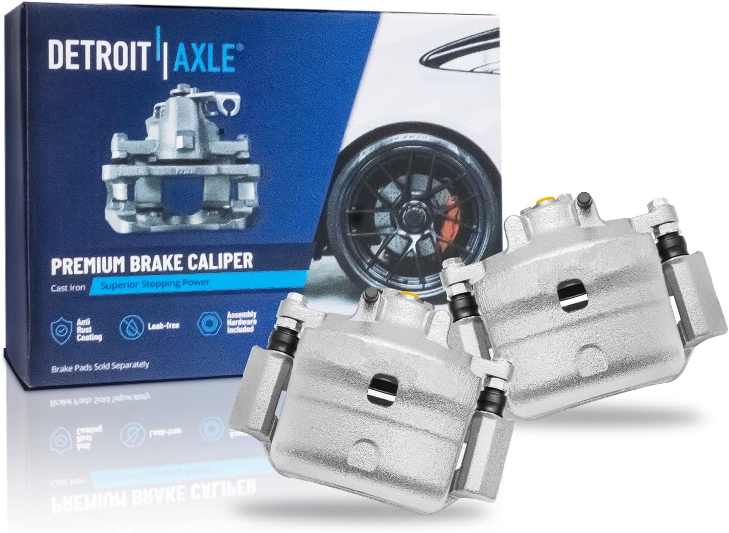 Brake Kit for Ford Fusion Lincoln MKZ Mazda 6 Milan | Drilled & Slotted Brake Rotors Ceramic Brake Pads Brake