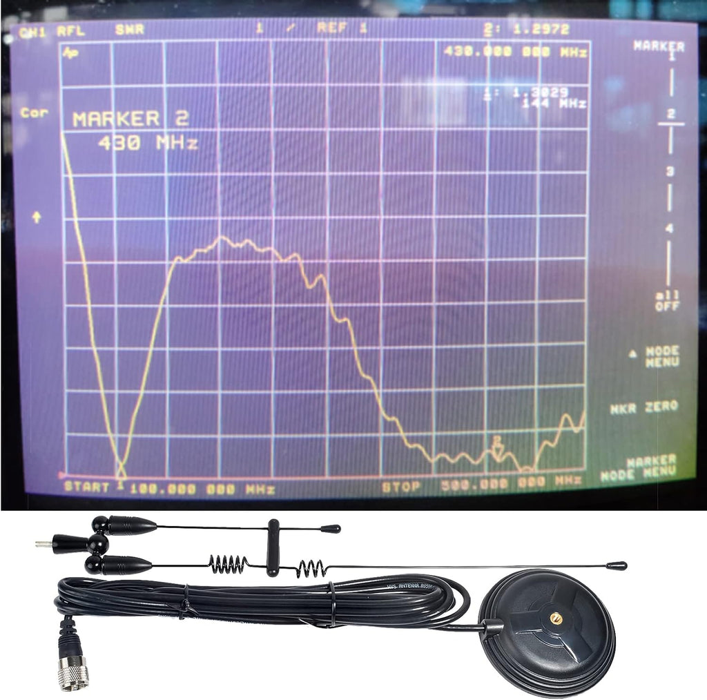 Amateur Dual Band VHF & UHF Magnet Base Mobile Radio Antenna W/PL259 | 3.5inchs Magnetic Mount,for SO239 2m/70cm