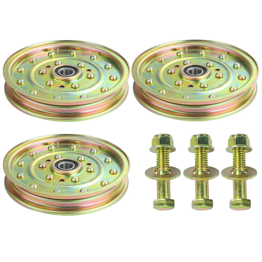 FULAIGE 3 Pack 1-633109 Idler Pulley for eXmark 60" eXmark Lazer Z 60" Deck