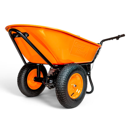 Electric Wheelbarrow Utility Cart, 24V, 330 lb, Power Wagon