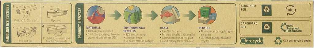 100% Recycled Aluminum Foil - 50 FT