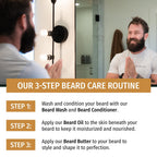Water Based Beard Wash, Straight Up Unscented, 8 fl oz
