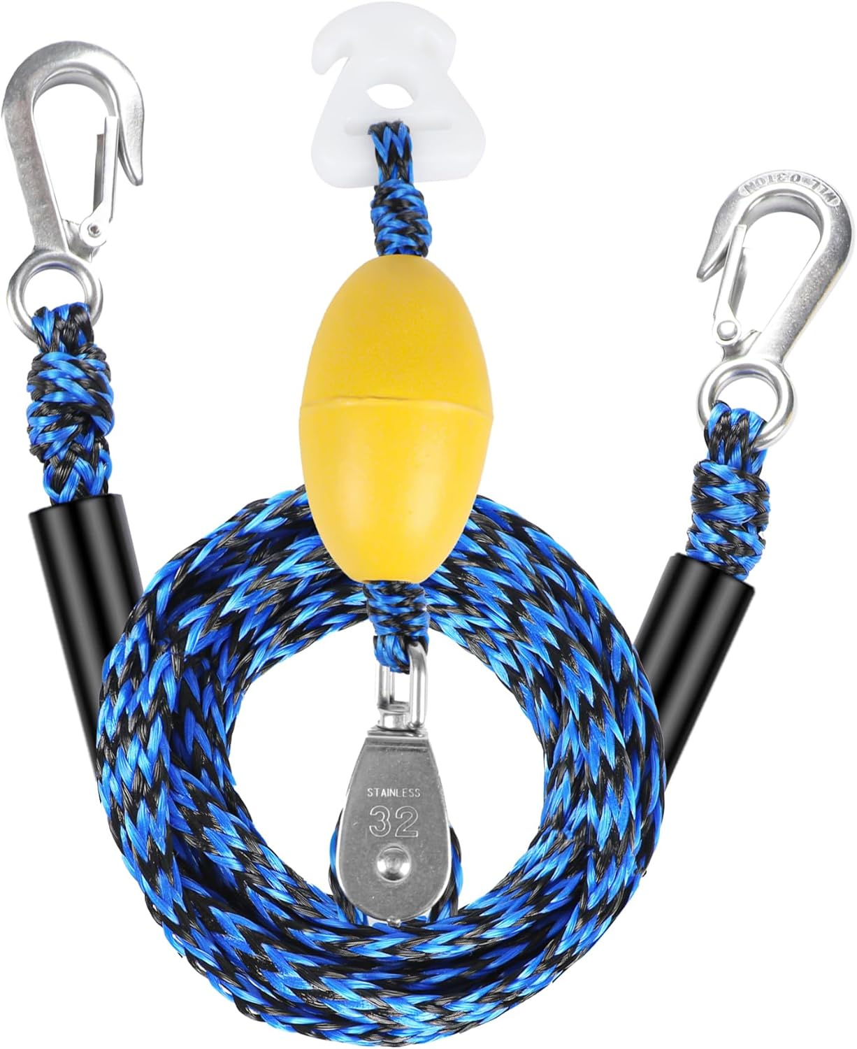 Heavy Duty Boat Tow Harness for Tubing, Water Sports Tow Rope for Boat Towables & Tubes, Self Centering Tow Harness