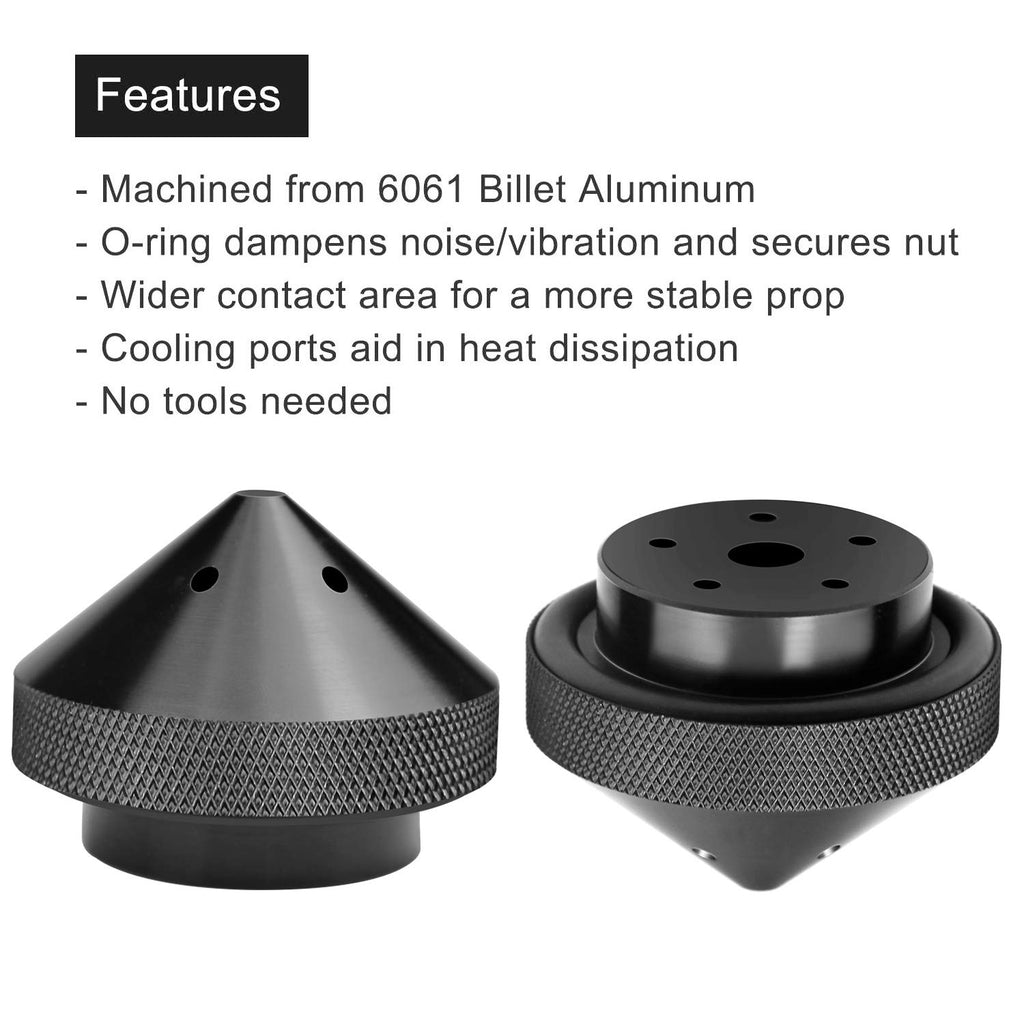 Trolling Motor Prop Nut for MotorGuide GFEL-MG-BK-DP, Black