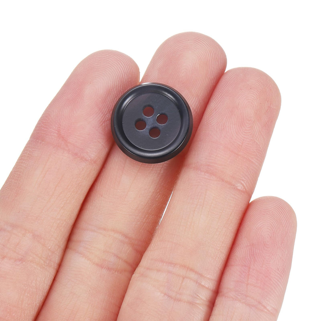 12pcs Round Sewing Button 5/8" 4 Holes Craft Buttons