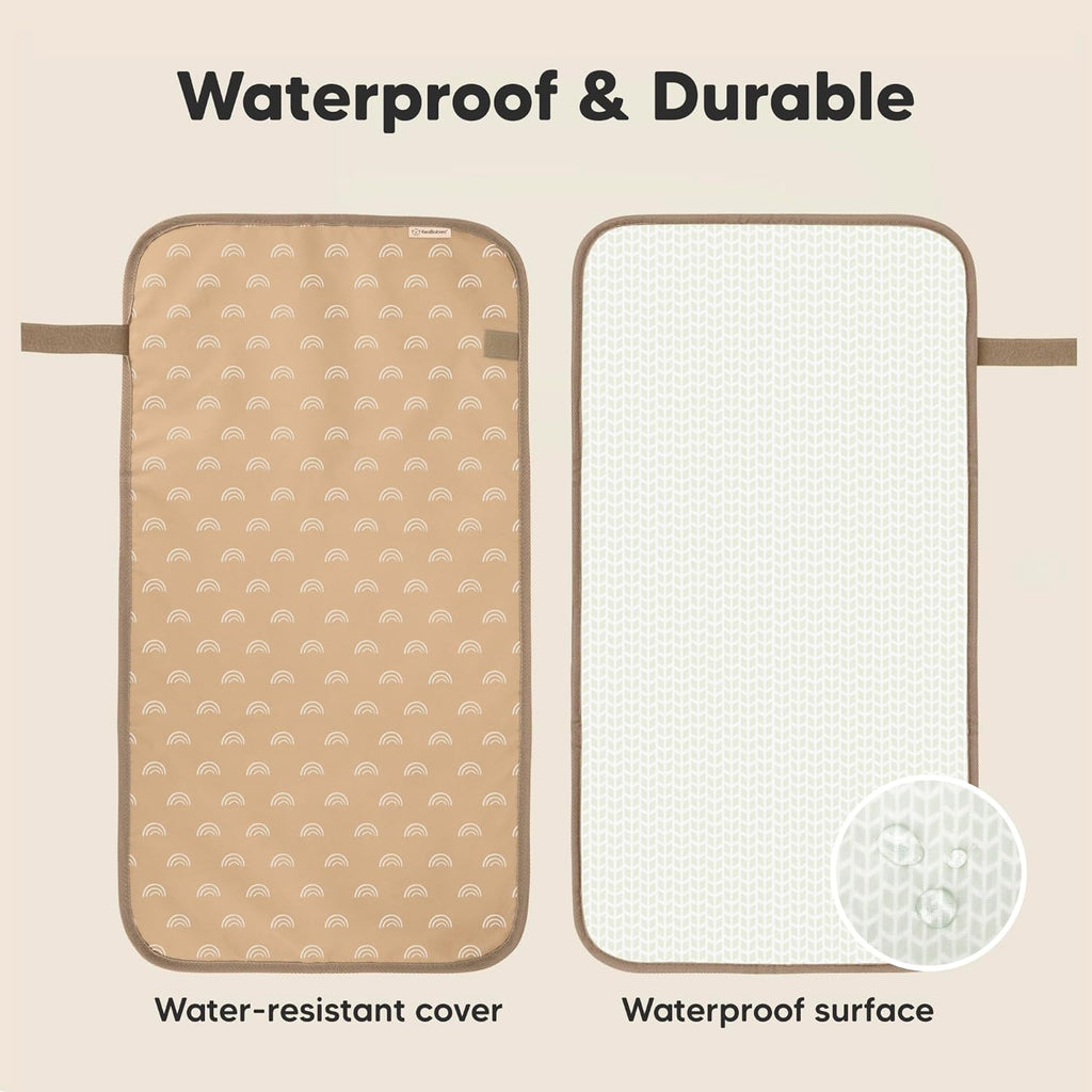 Portable Diaper Changing Pad, Easy Wipe Clean - Foldable Waterproof Baby Changing Mat for Diaper Bag, Compact