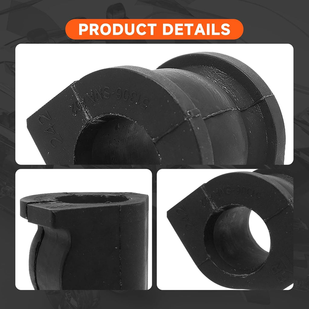 K200293 51306-SNA-A02 Front Stabilizer Sway Bar Bushing Compatible with Honda Civic 2006 2007 2008 2009 2010 2011, Set of 2
