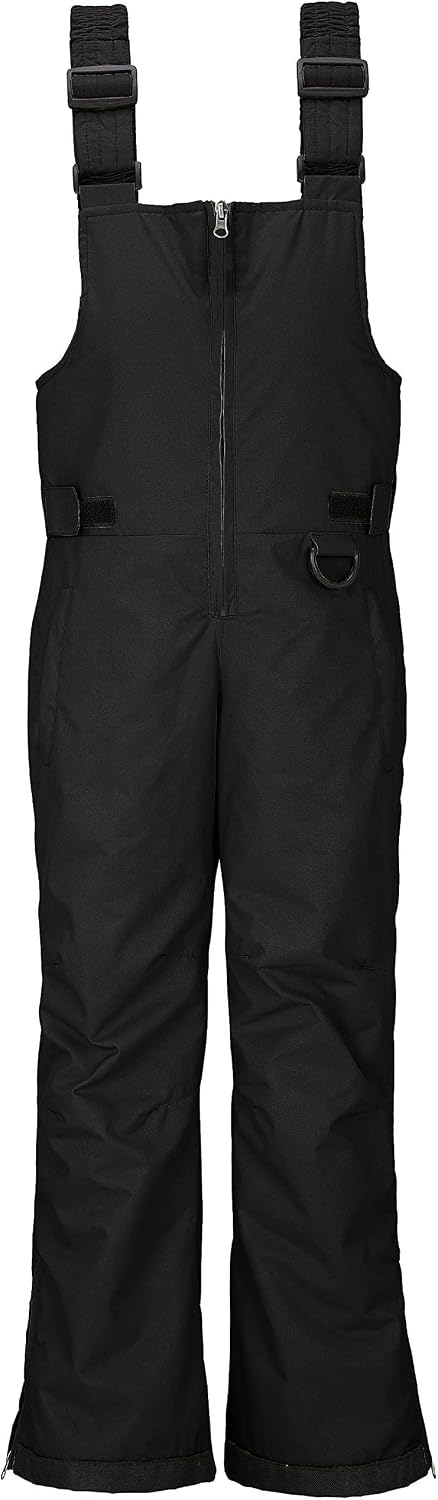Boys Ski Pants Winter Snow Bibs Kids Insulated Snowboarding Overalls | Waterproof,Front zipper fly design,Built-in