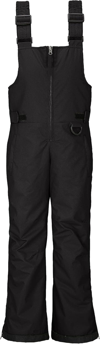 Boys Ski Pants Winter Snow Bibs Kids Insulated Snowboarding Overalls | Waterproof,Front zipper fly design,Built-in