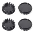 67.5mm 2.66" Black Wheel Center Caps for Ford Mustang 2005-2014