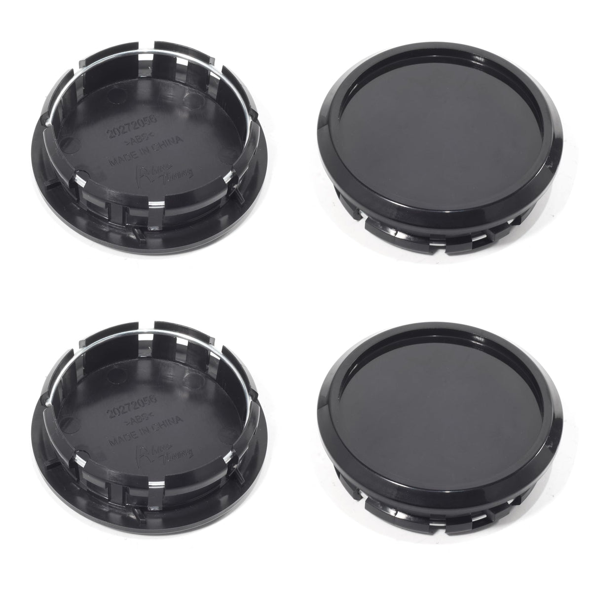 67.5mm 2.66" Black Wheel Center Caps for Ford Mustang 2005-2014