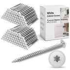 5 Pound White Cabinet Screws Bulk #9 X2-1/2'' Approx. 512 Pcs