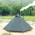 1 Person Tent Lightweight Teepee Hot Tent with Furnace Hole Four Seasons Waterproof Camping Hiking Hunting Fishing