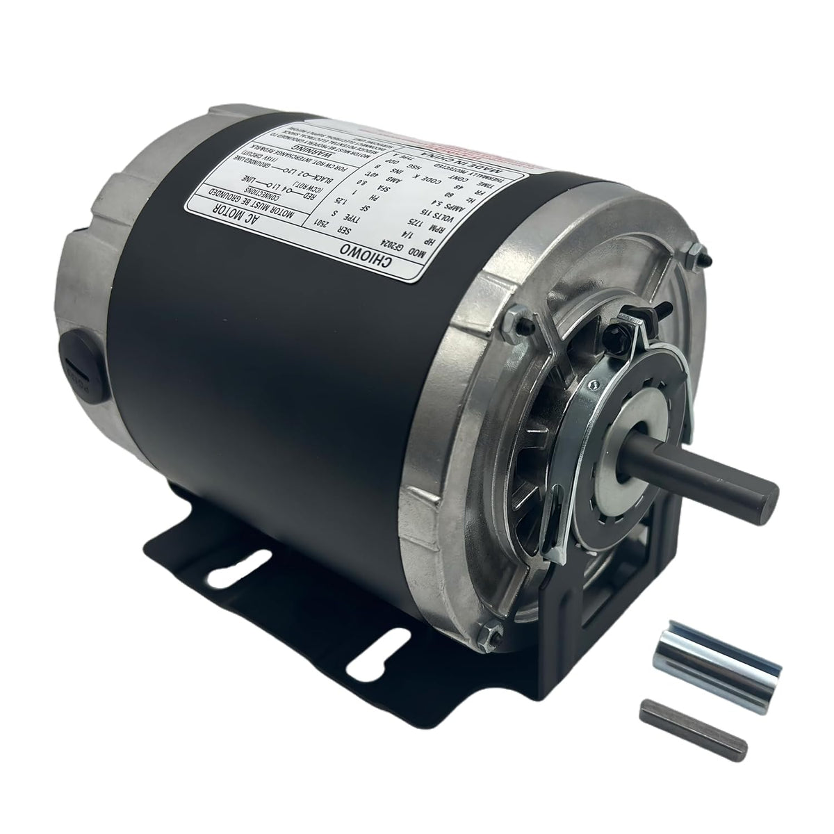 GF2024 Belt Drive Blower Electric Fan Motor 1/4 HP 1725RPM 115V 48F