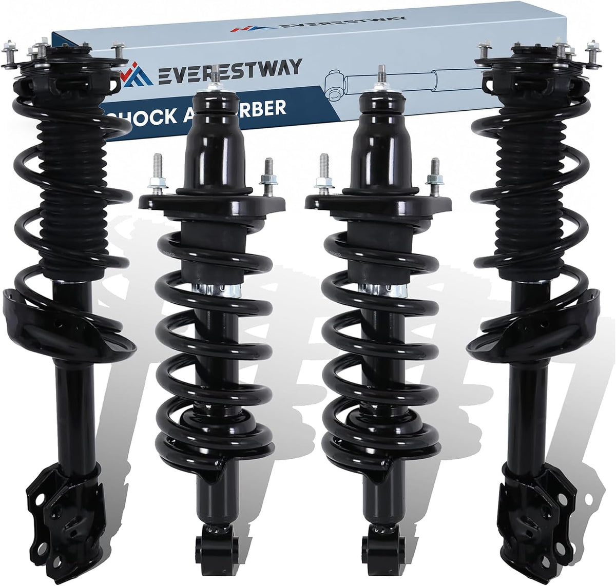 Front and Rear Struts Assembly Compatible for 2007 2008 2009 2010 2011 Honda CR-V Coil Spring Shock Absorber 1333365L 1333365R 172497R 172497L -4PCs
