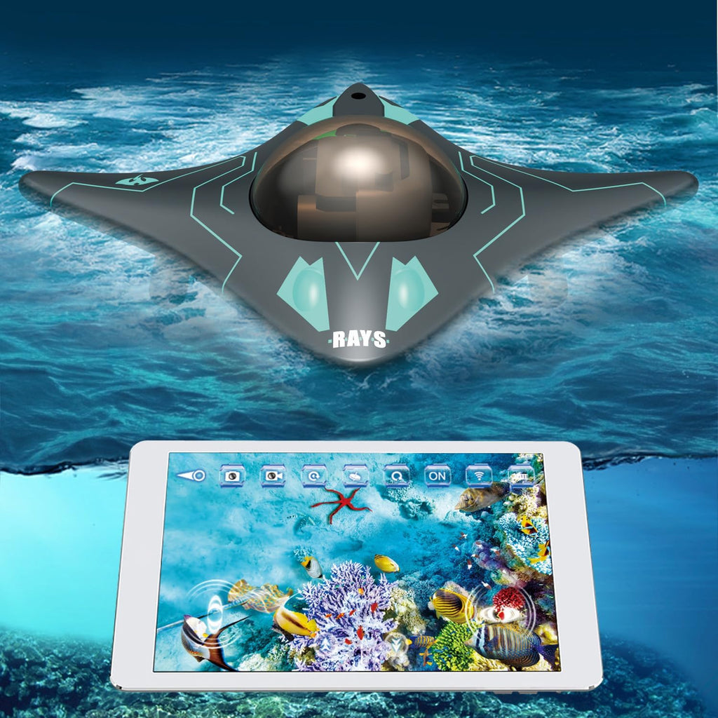RC Boat Waterproof Mini Equipped with WiFi Camera for Real-time Shooting in Pools and Lakes, Great Birthday Gift for