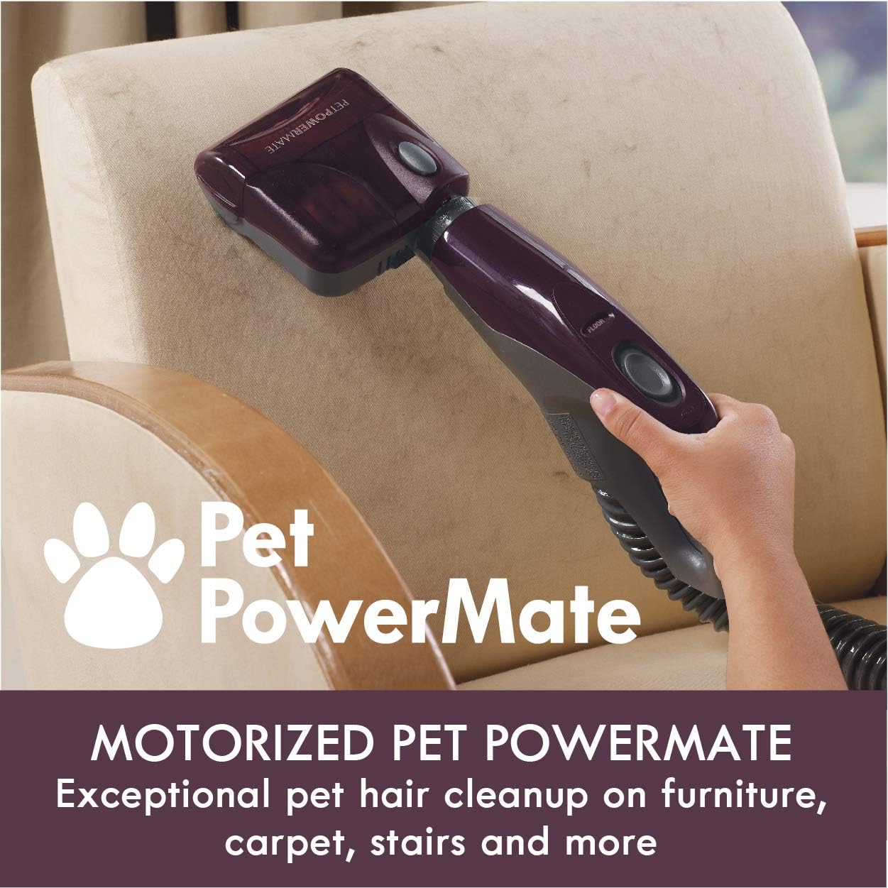 Friendly Lightweight Bagless Compact Canister Vacuum | 2-Motor System, Pet PowerMate, HEPA Filter & Telescoping Wand