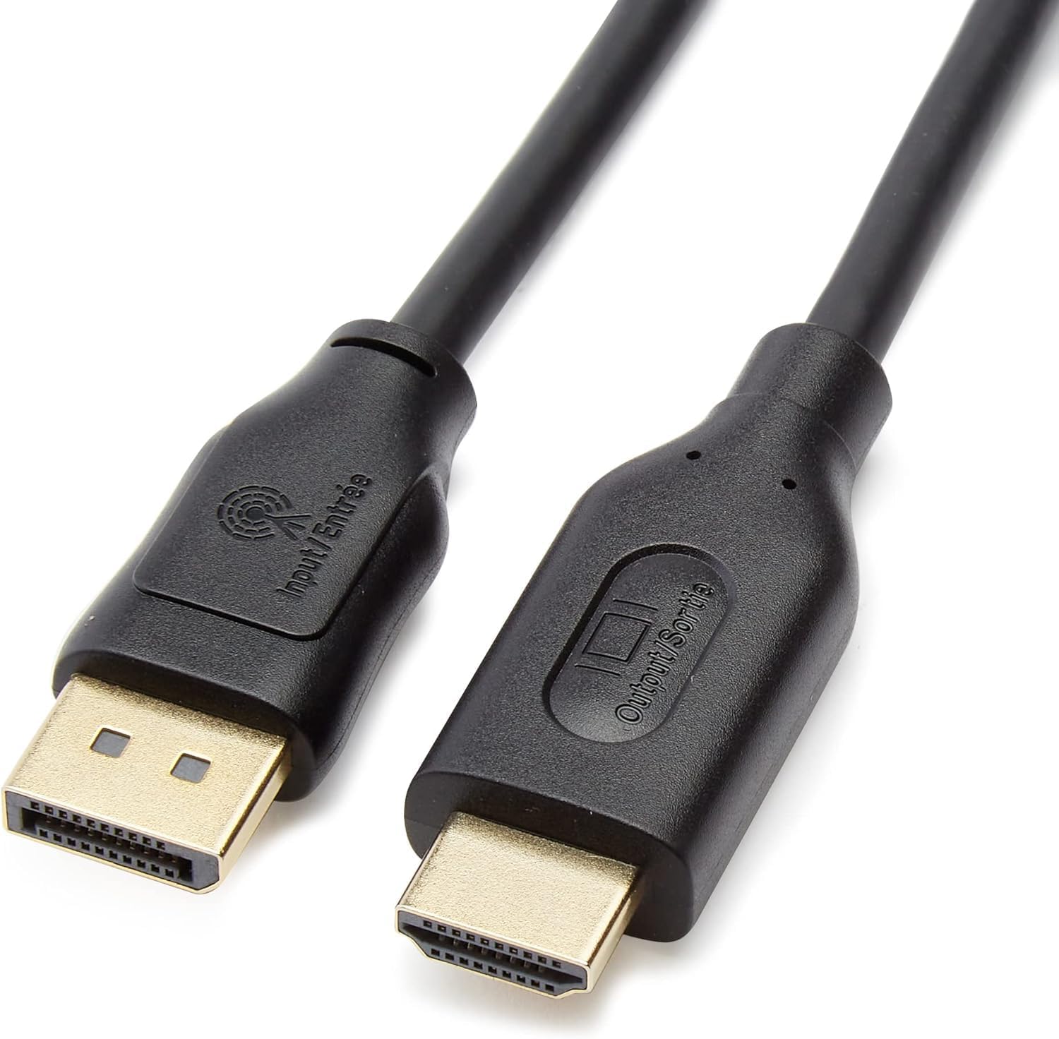 DisplayPort to HDMI Cable, Uni-Directional, Gold-Plated, Video and Audio, 3 Foot, Black