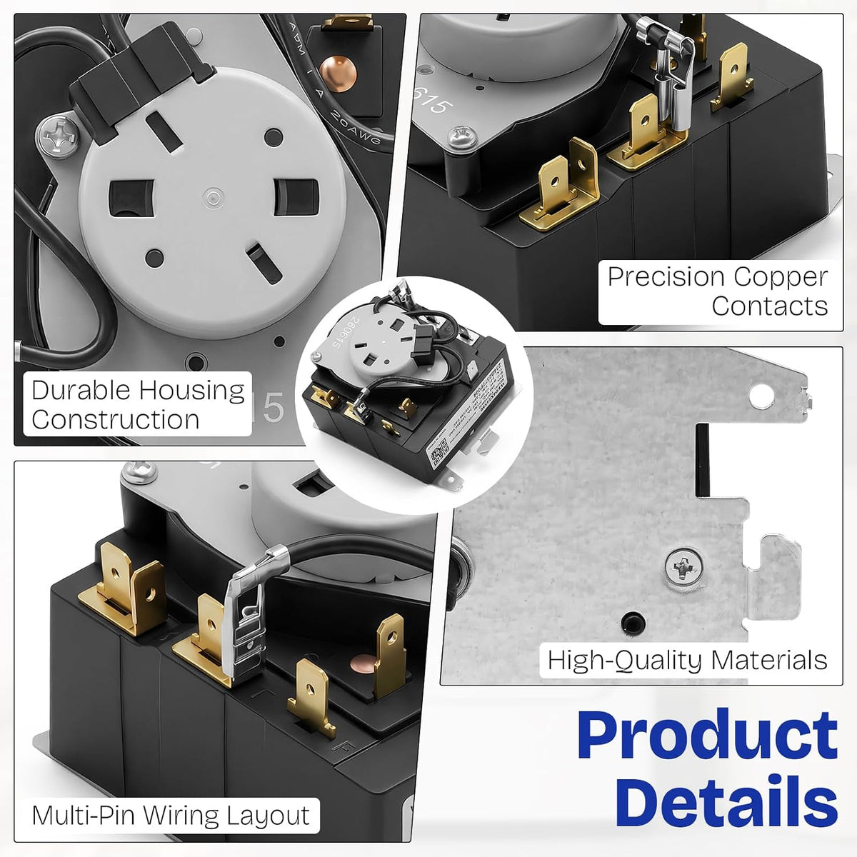 for GE GTD48EASW0WB Dryer Timer Replacement
