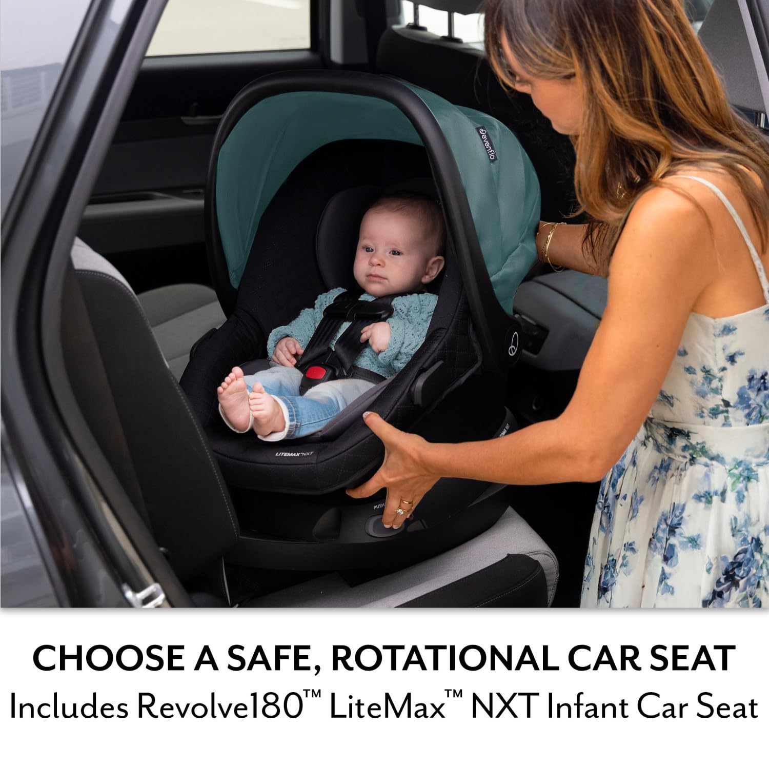 Pivot NXT Travel System w/ Revolve180 LiteMax NXT Infant Car Seat | 6 Modes of Use, Rotating Rear-Facing Lightweight