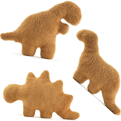 3 Packs Dino Nugget Pillow Plush, 18 inches Dinosaur Chicken Nugget Pillow Stuffed Animal Plush Toy, Dino Nugget