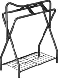 Horse Saddle Rack for English Saddle, Foldable Saddle Stand with Bottom Storage for Horse Tack, Saddle Pad Rack for