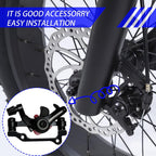 1 Pairs Bike Brakes, Aluminum Alloy Bicycle Disc Brake, Universal Front and Rear Mechanical Disc Brake Calipers Clamp for Folding Bikes, Road Bikes Mountain Bike BMX