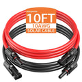 10AWG 10 Feet Solar Extension Cable with Pair of Connectors | Solar Panel Cable with Female and Male Connector, Solar