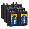 6 Volt Lantern Battery 6V 4R25 Battery with Spring Terminals 6 Pack