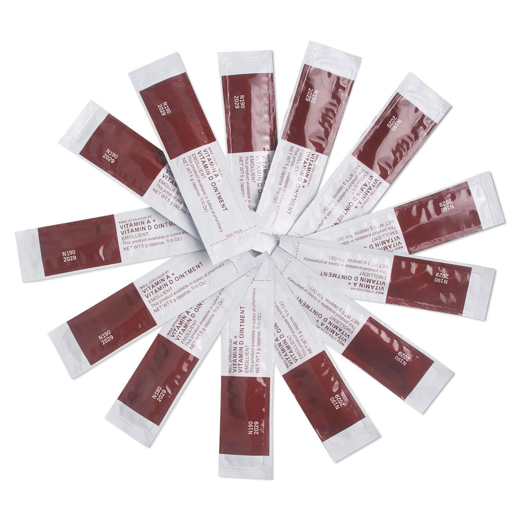 Tattoo Scar Repair Gel 50Pcs -Vitamin A&D Ointment for Tattoo Aftercare,Dry Skin & Scar Fading for Skin Moisturising
