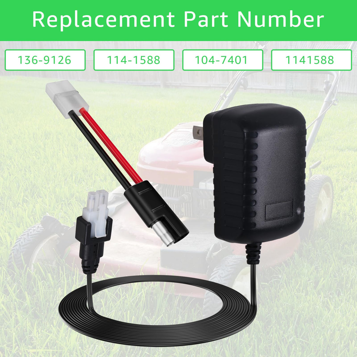 Sigely 114-1588 Battery Charger Compatible with Toro 22" Lawn Mower