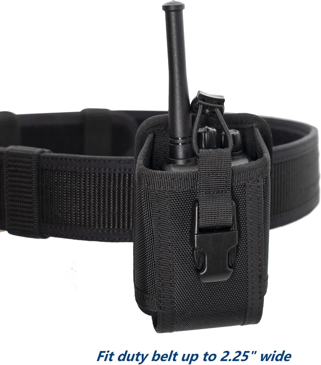 Universal Radio Holster Two Ways Radio Holder Walkie Talkies Pouch Tactical Nylon Case with MOLLE Strap Duty Belt