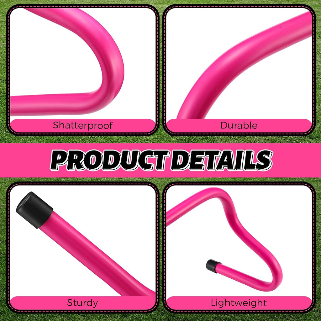 12 Pcs 9" Speed Training Agility Hurdles for Athletes Reliable Training Hurdle Plyometric All Purpose Practice