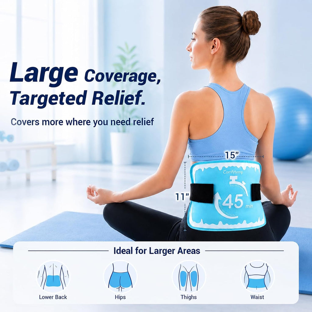 Gel Ice Packs for Injuries Reusable, 45 Min Long Lasting Ice Pack