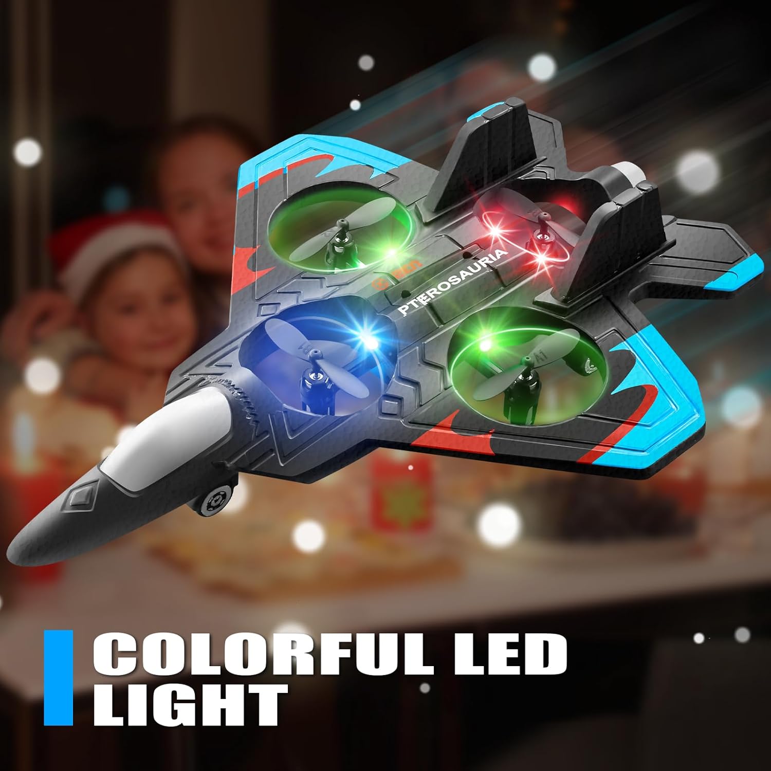 V32 Foam Remote Control Airplanes RC Planes for Kids Adults, RC Airplane Fighter Jet with Light, 360° Flip Fighter