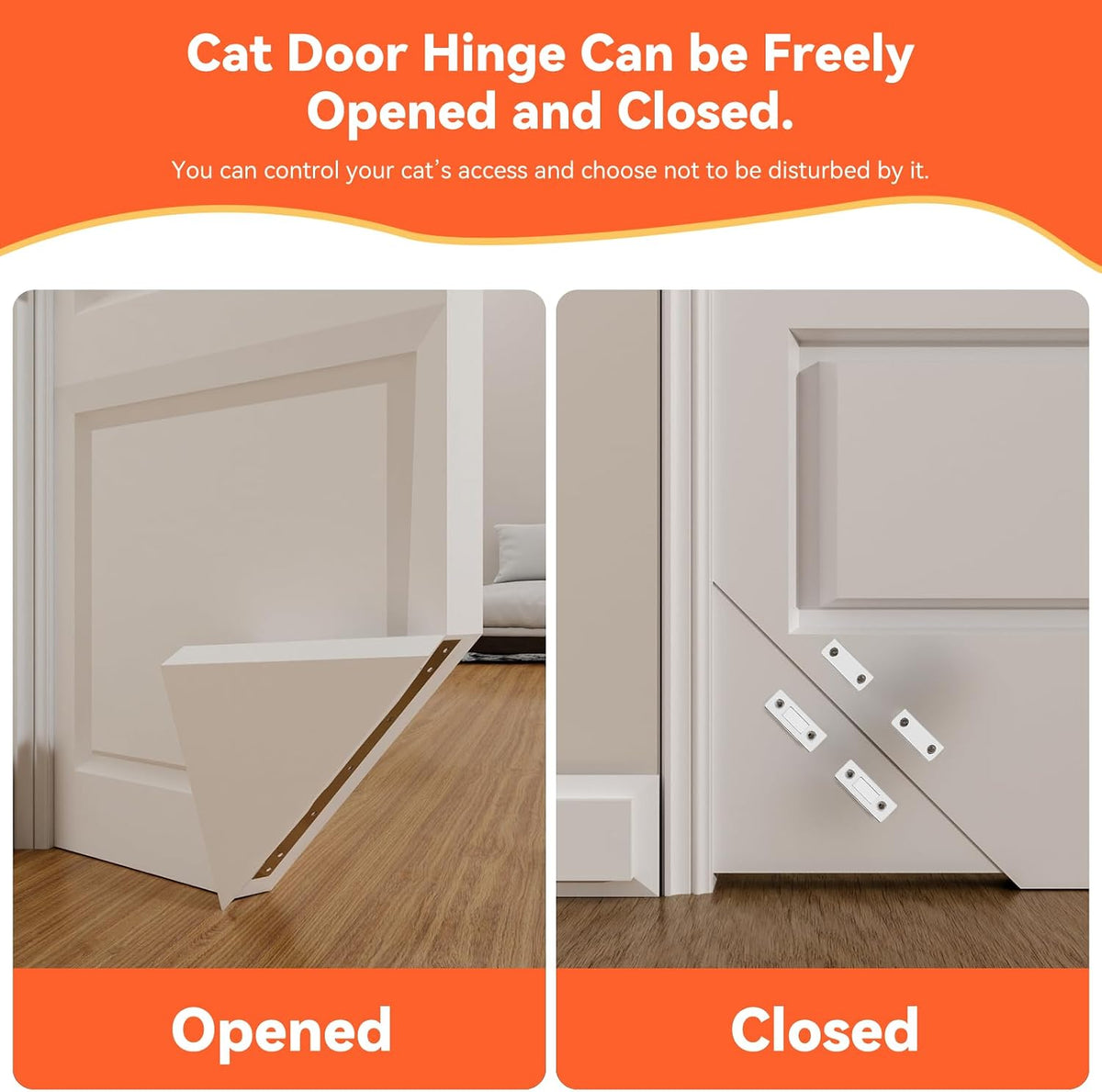 Cat Door Corner, Cat Door Hinges for Interior Door