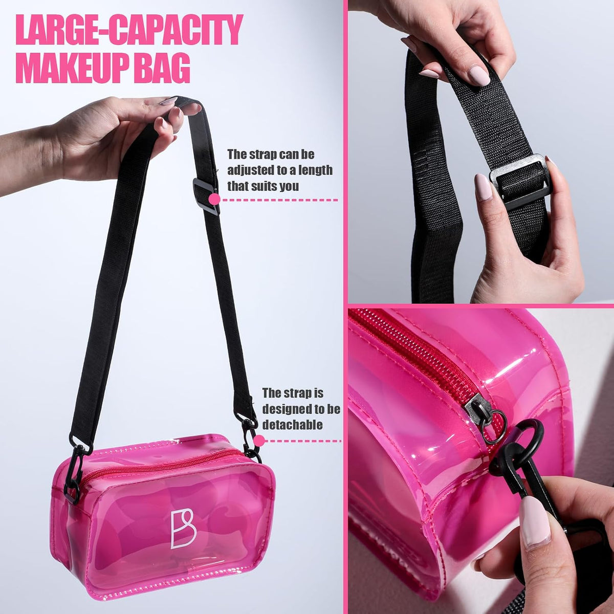 9 Pcs Travel Makeup Brush Set With 7 Pcs Makeup Blending Sponge, Foundation Brush, Mini Makeup Sponge & Case, Luxury