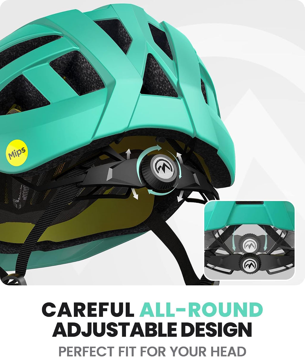 Gem Recreational MIPS Cycling Helmet - Two Removable Liners & Ventilation in Multi-Environment - Bike Helmet in