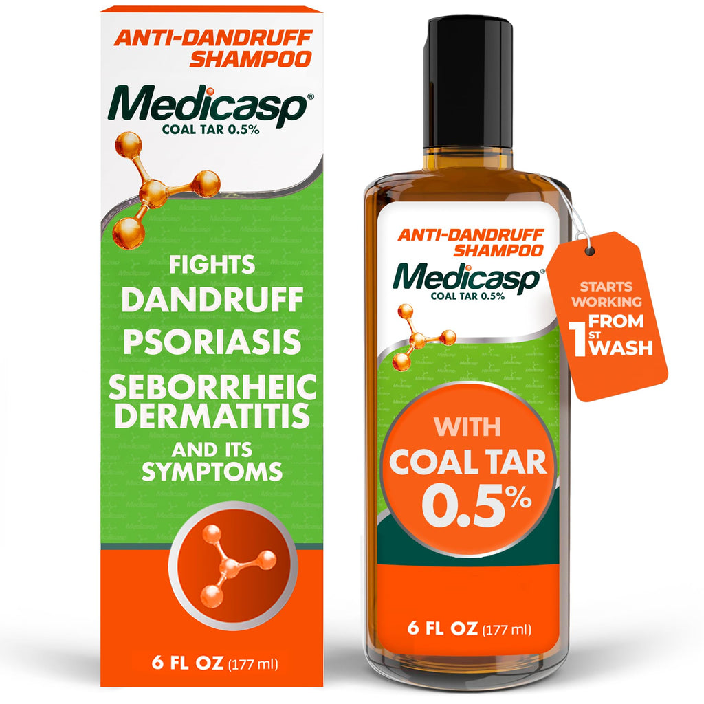 Coal Tar Anti-Dandruff Shampoo, Flakes Shampoo, 6 fl oz