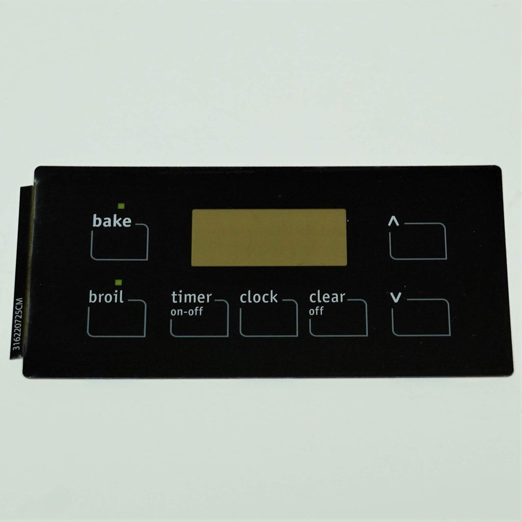 Choice Parts 316220725 for Electrolux Frigidaire Range Oven Control Overlay