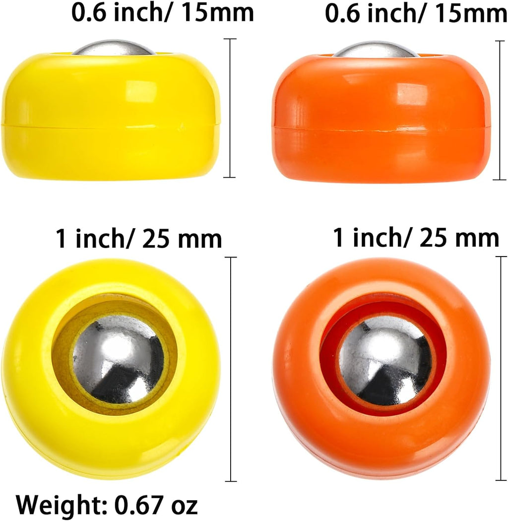 32 Pieces Mini Shuffleboard Replacement Pucks, Shuffleboard Rollers Set Mini Tabletop Curling Sliders Beads Board