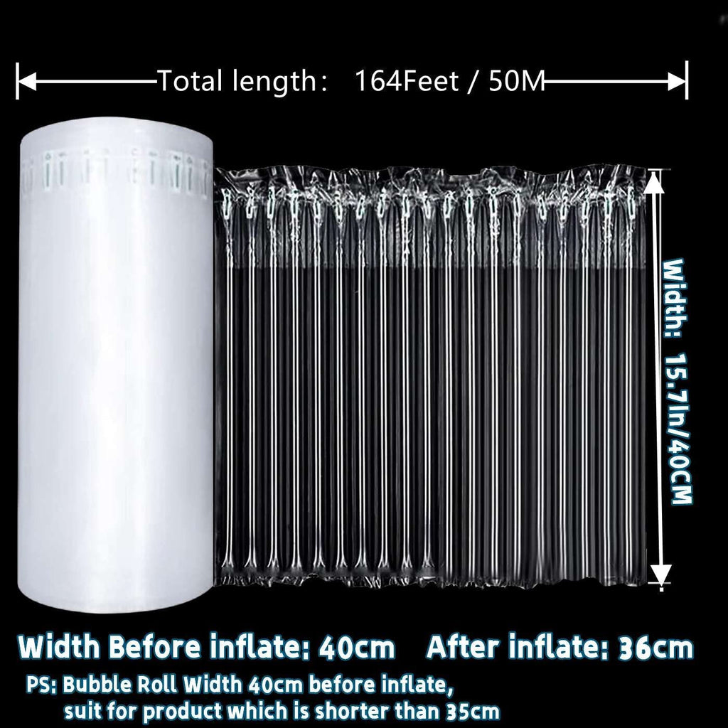 15.8" x 164' Large Bubble Cushioning wrap, Inflatable Air Column Shipping