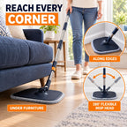 Spin Mop and Bucket Set, Mop Bucket with Separate Dirty/Clean Water System