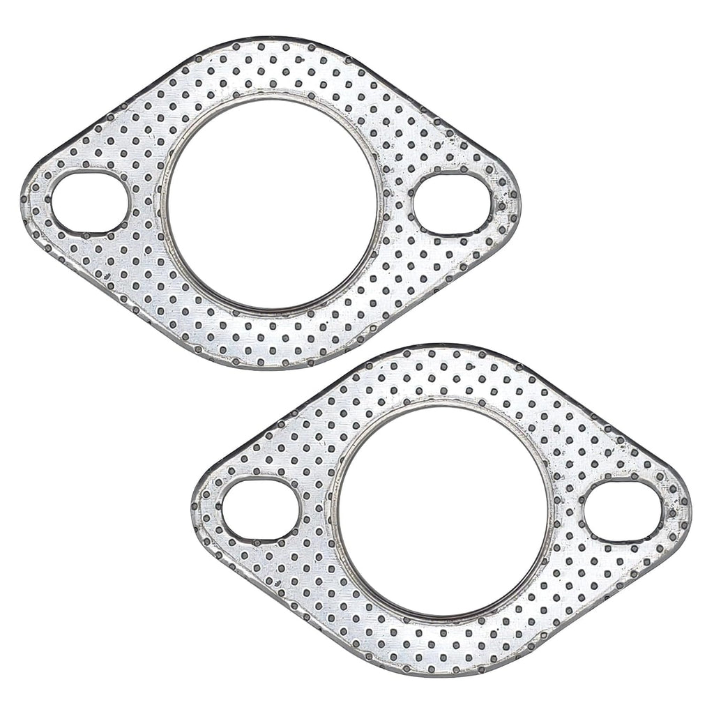 2 Inch Exhaust Gasket 2 Bolt Flange 51mm Graphite w/Fire Ring 2 Pcs