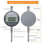 Neoteck 1"/25.4mm Digital Indicator Set with 90lbs(40kg) Magnetic Base